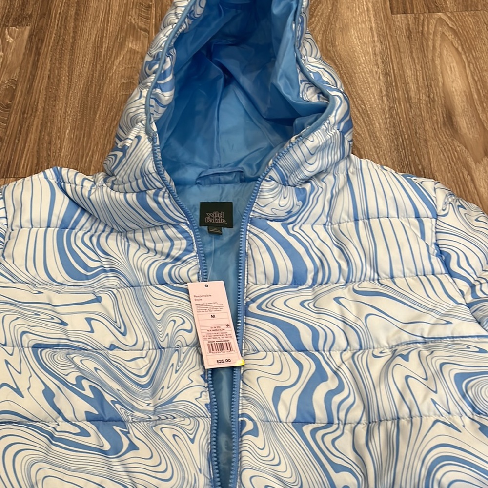 blue patterned jacket - Picture 3 of 3